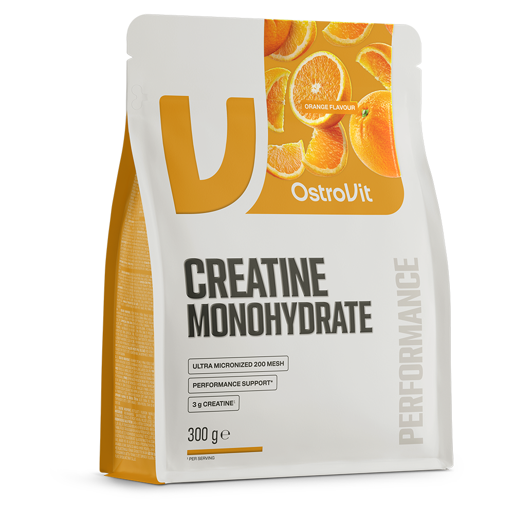 OstroVit Pure Kreatin monohidrát 300 g - (100 Adag) Narancs