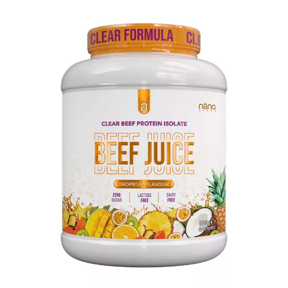 Nano supps Beef Juice - Marhafehérje (1800 g, Trópusi) 60 Adag.