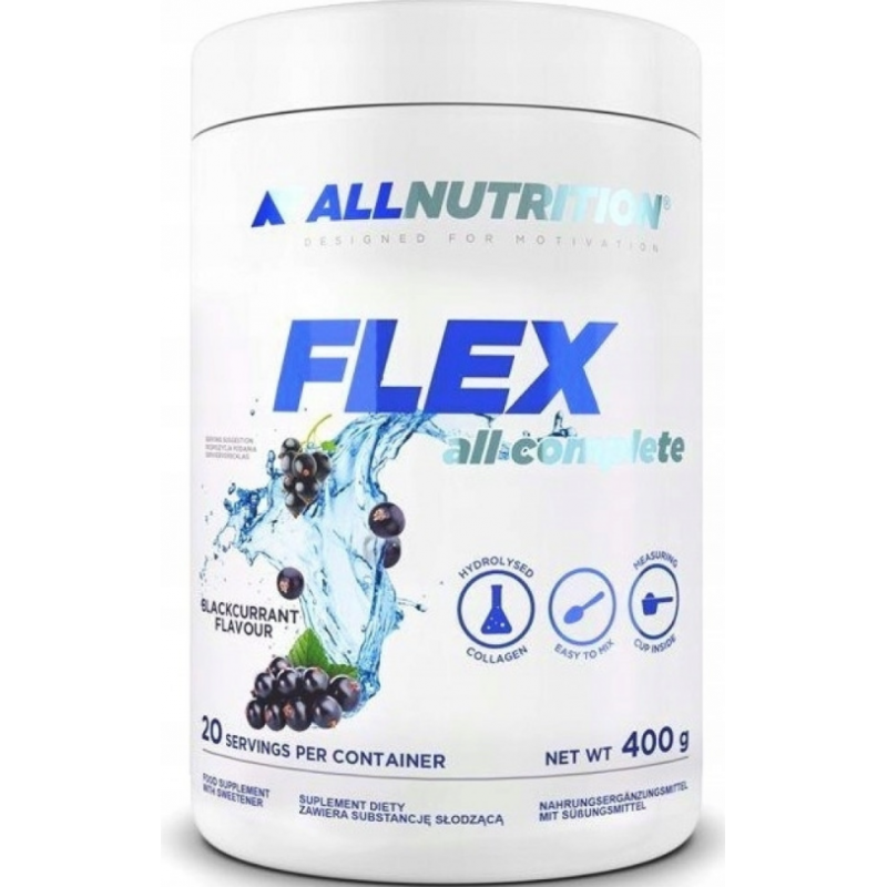 ALLNUTRITION FLEX ALL COMPLETE - 400g/20 Adag - ízület támogató - Blackcurrant.