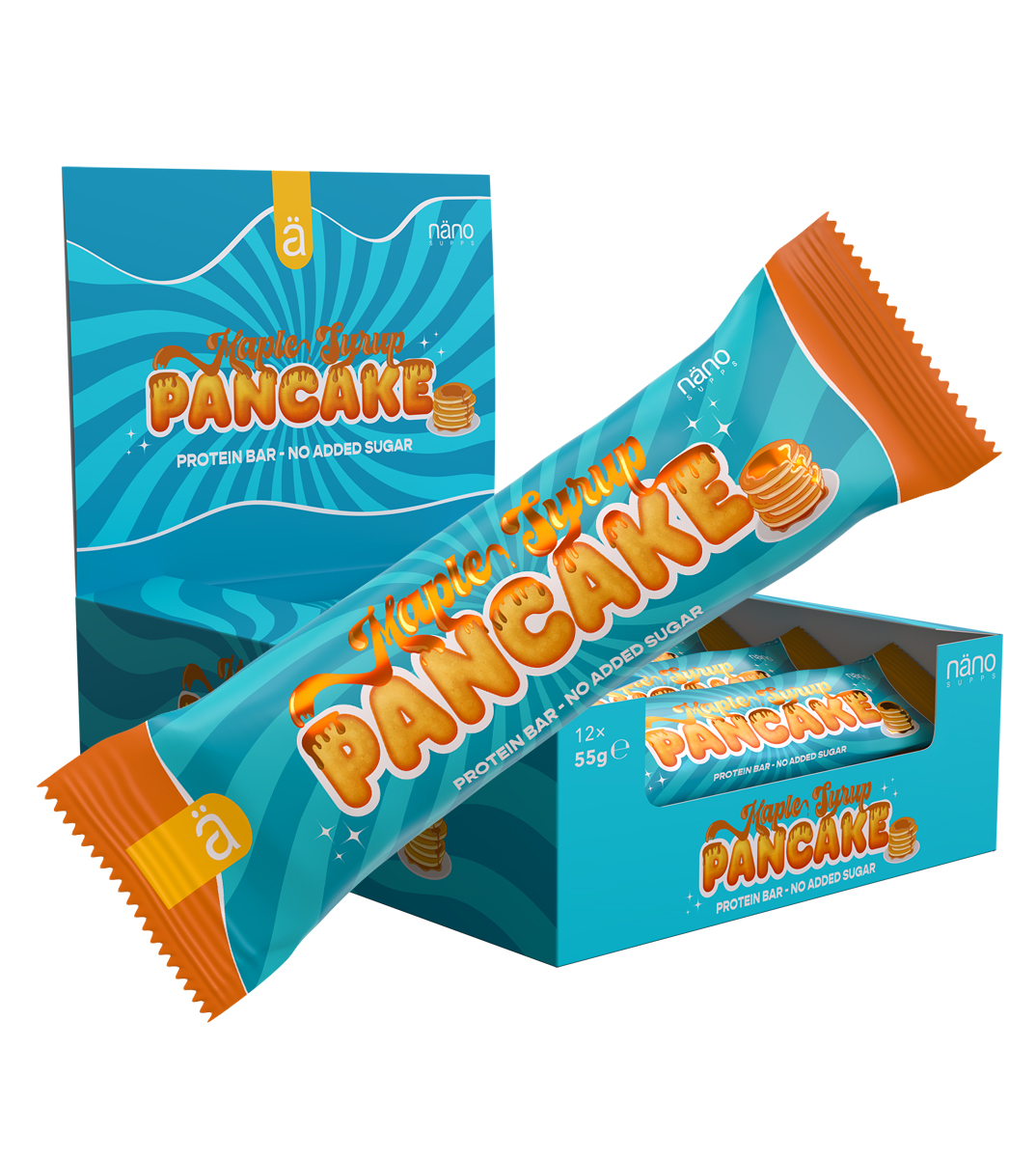 Nano supps protein bar -Juharszirupos Palacsinta. 55g 1DB